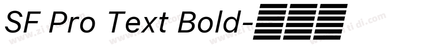 SF Pro Text Bold字体转换